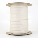 Organic braided tube cord - 9 mm - inelastic - ecru