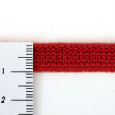 Organic double fleece elastics - 11 mm - red