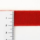 Organic double fleece elastics - 20 mm - red