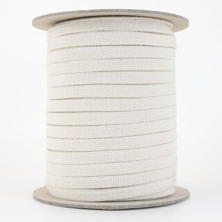 Organic double fleece elastics - 11 mm - ecru - 80