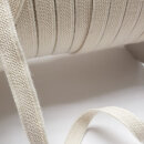 Organic double fleece elastics - 11 mm - ecru - 80
