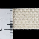 Organic cotton strap - 20 mm - inelastic - ecru