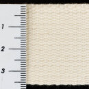 Organic cotton strap - 35 mm - inelastic - ecru