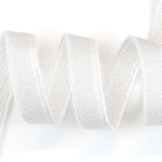 Tencel™ Lyocell elastic - 9.0 mm - white/covered - sanforised