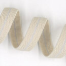 Organic elastic - edge binding - 15 mm - ecru