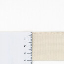 Bio Einziehgummiband - 40 mm - ecru - leicht - mit Markierungsfaden - sanforisiert