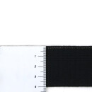 Bio Einziehgummiband - 40 mm - schwarz - leicht - mit Markierungsfaden - sanforisiert