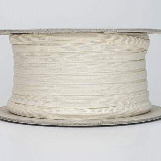 Bio Flechtband - 6 mm - unelastisch - ecru