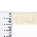 2 m Organic elastic 20 mm - ecru - single fleece -...