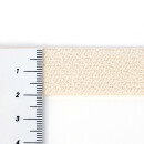 Organic elastic 20 mm - ecru - single fleece - sanforised