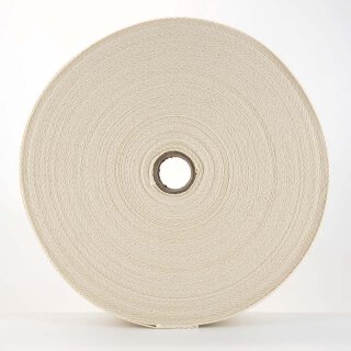 Organic twill tape - 30 mm - inelastic - ecru - SZSZ