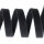 Organic elastic - 7 mm - black
