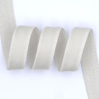 Tencel™ Gummiband - 13 mm - weiß glänzend - leicht - Einfachflausch - sanforisiert