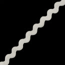 Tencel™ Ric rac braid - 10 mm - inelastic - white