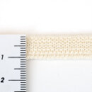 3 m Organic elastic - 11 mm - ecru - double fleece