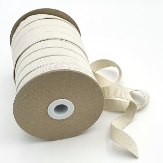 Organic elastic - 18 mm - ecru - light