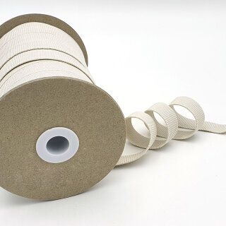 Organic elastic - 18 mm - ecru - strongly - transverse...