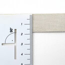Bio Einziehgummiband - 18 mm - ecru - stark - querstabil