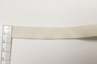 Organic elastic - 13 mm - ecru