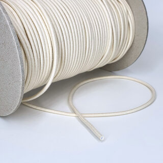 Organic elastic cord - 3 mm - ecru